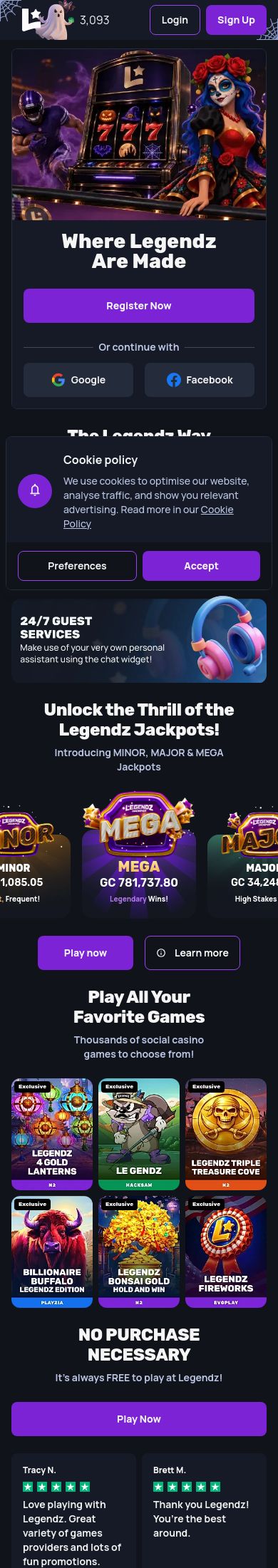 Legendz mobile screenshot