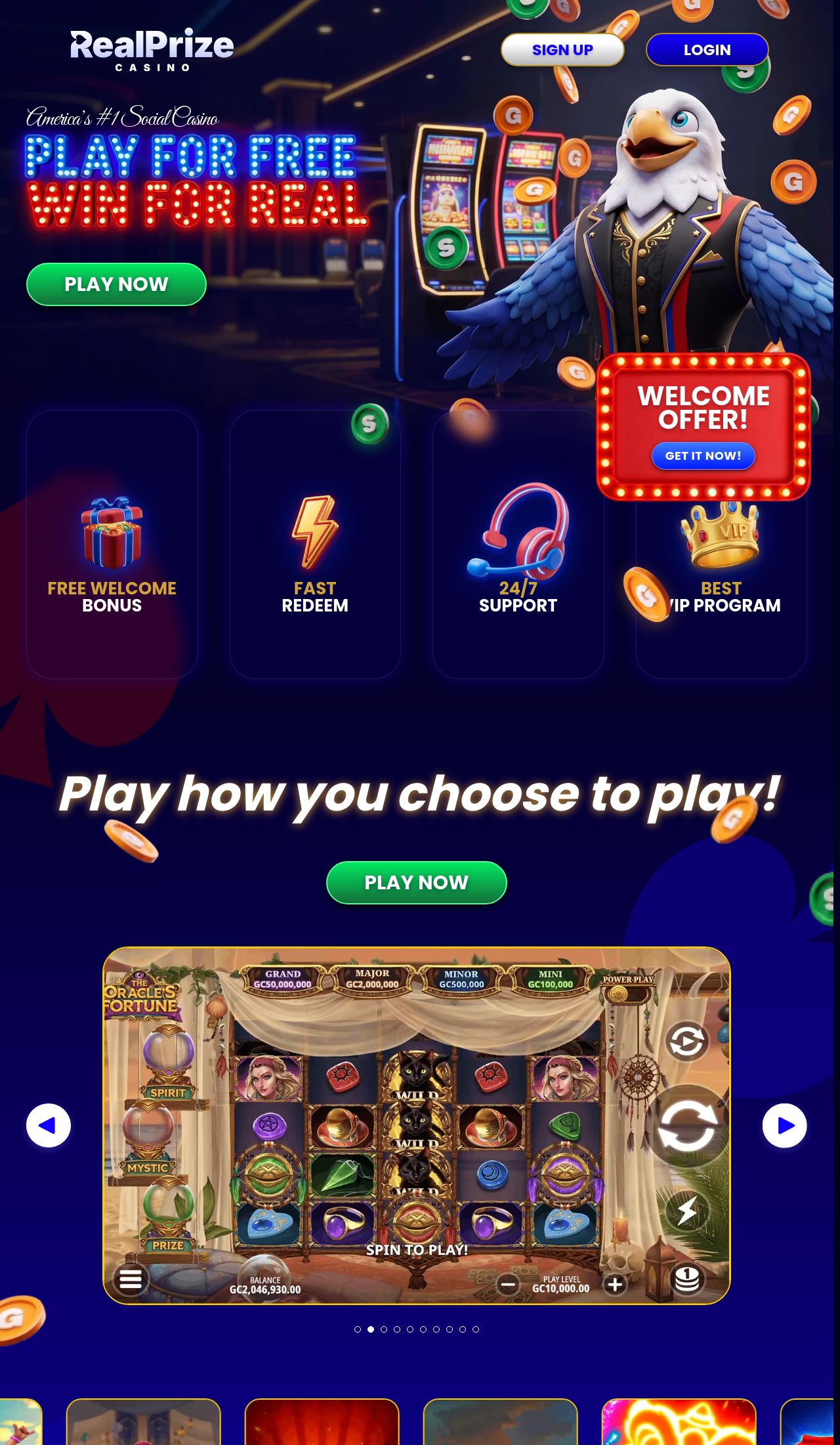 RealPrize desktop screenshot