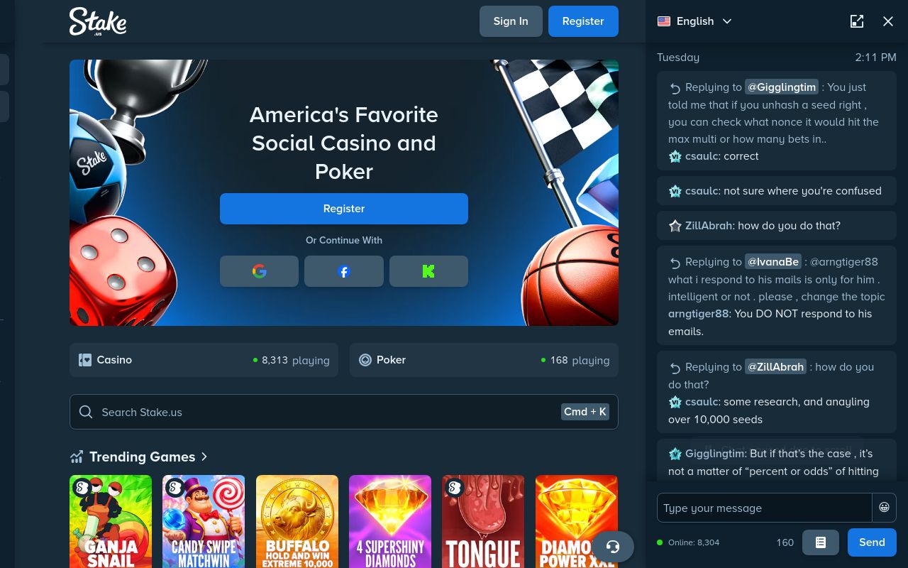 Stake.us desktop screenshot